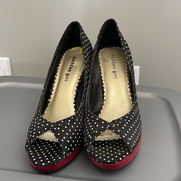 Madden Girl Polka Dot Heels - Picture 2 of 3